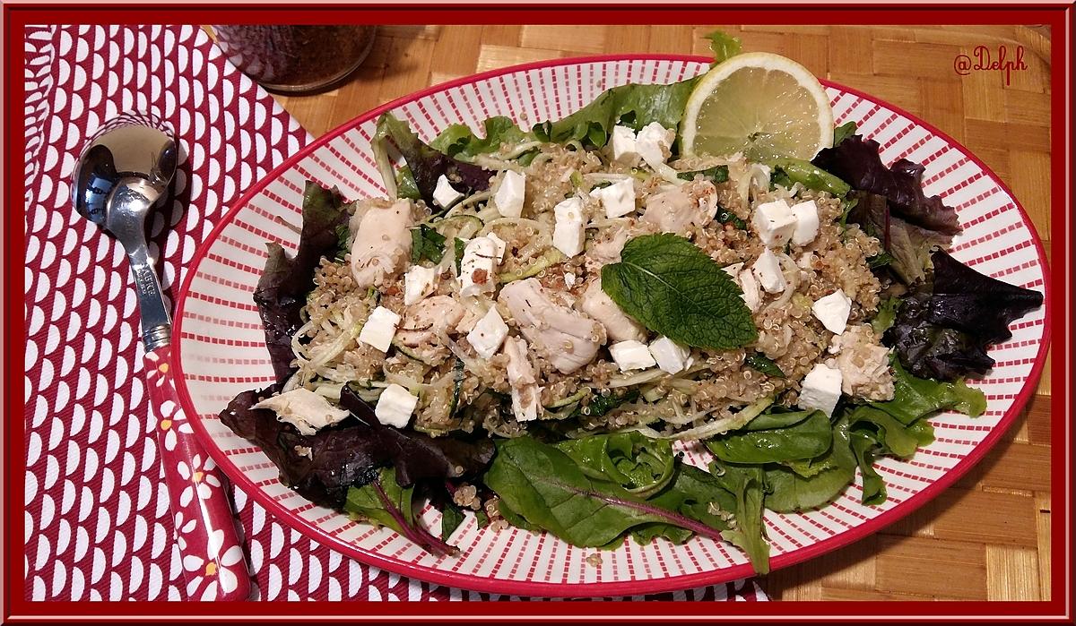 recette Salade de Poulet Quinoa et Menthe