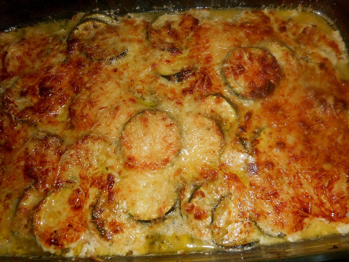 recette Gratin de courgette au bleu d auvergne