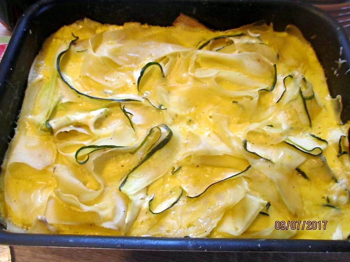 recette Flan de courgettes/pommes de terre de Oh la gourmande