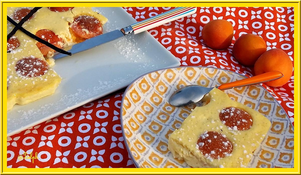 recette Gâteau léger au fromage blanc et abricots