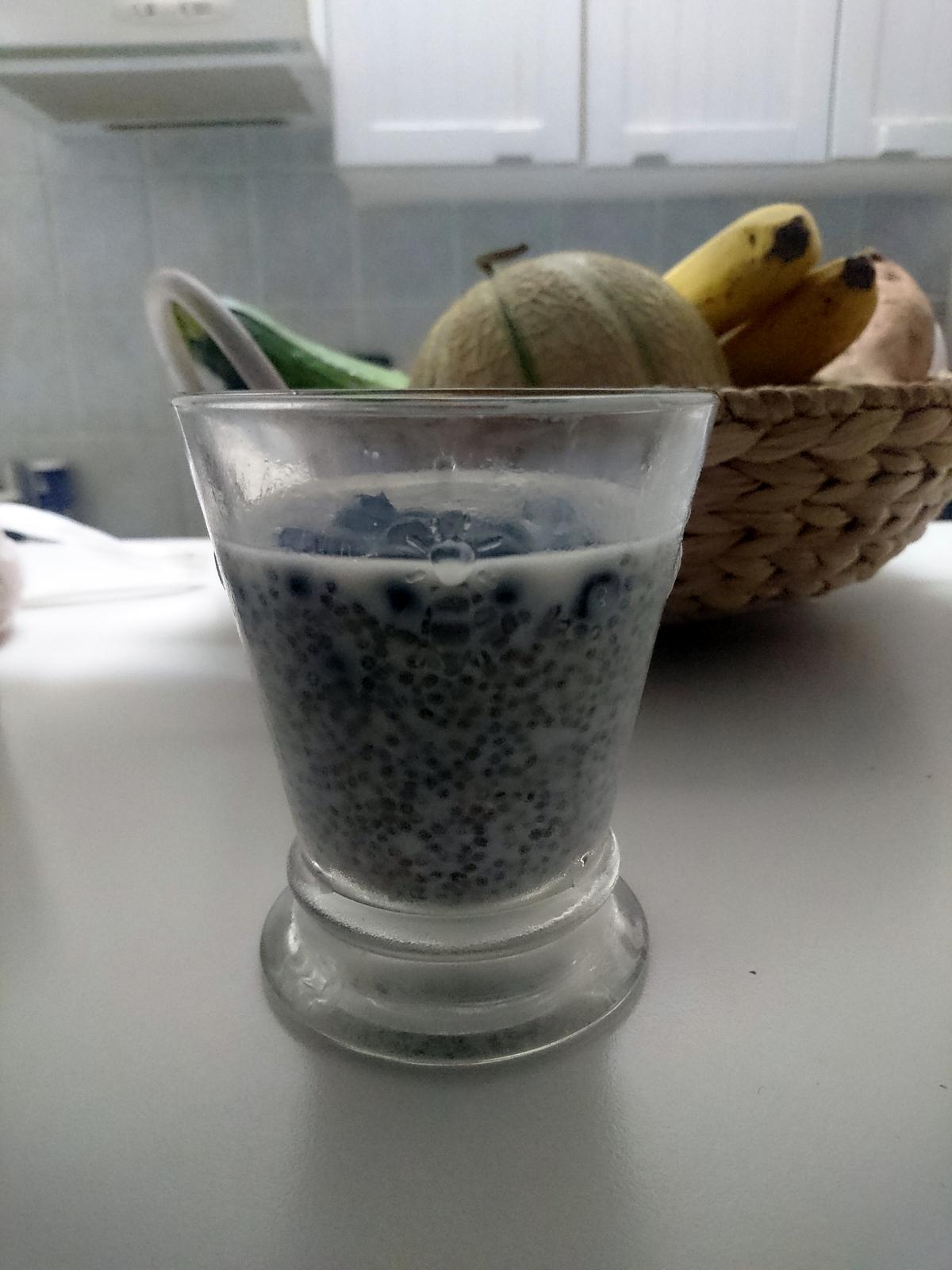 recette Pudding de graines de chia au lait d'amande