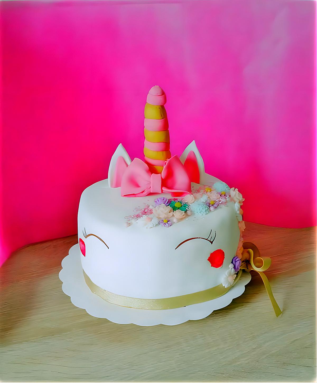 recette Gâteau d'anniversaire:Licorne!