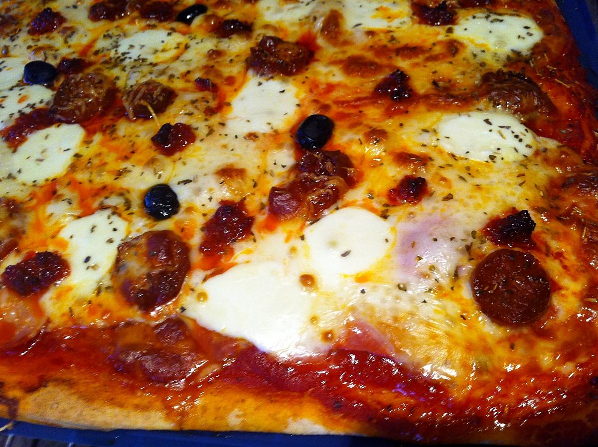 recette Pizza mozzarella & soubressade