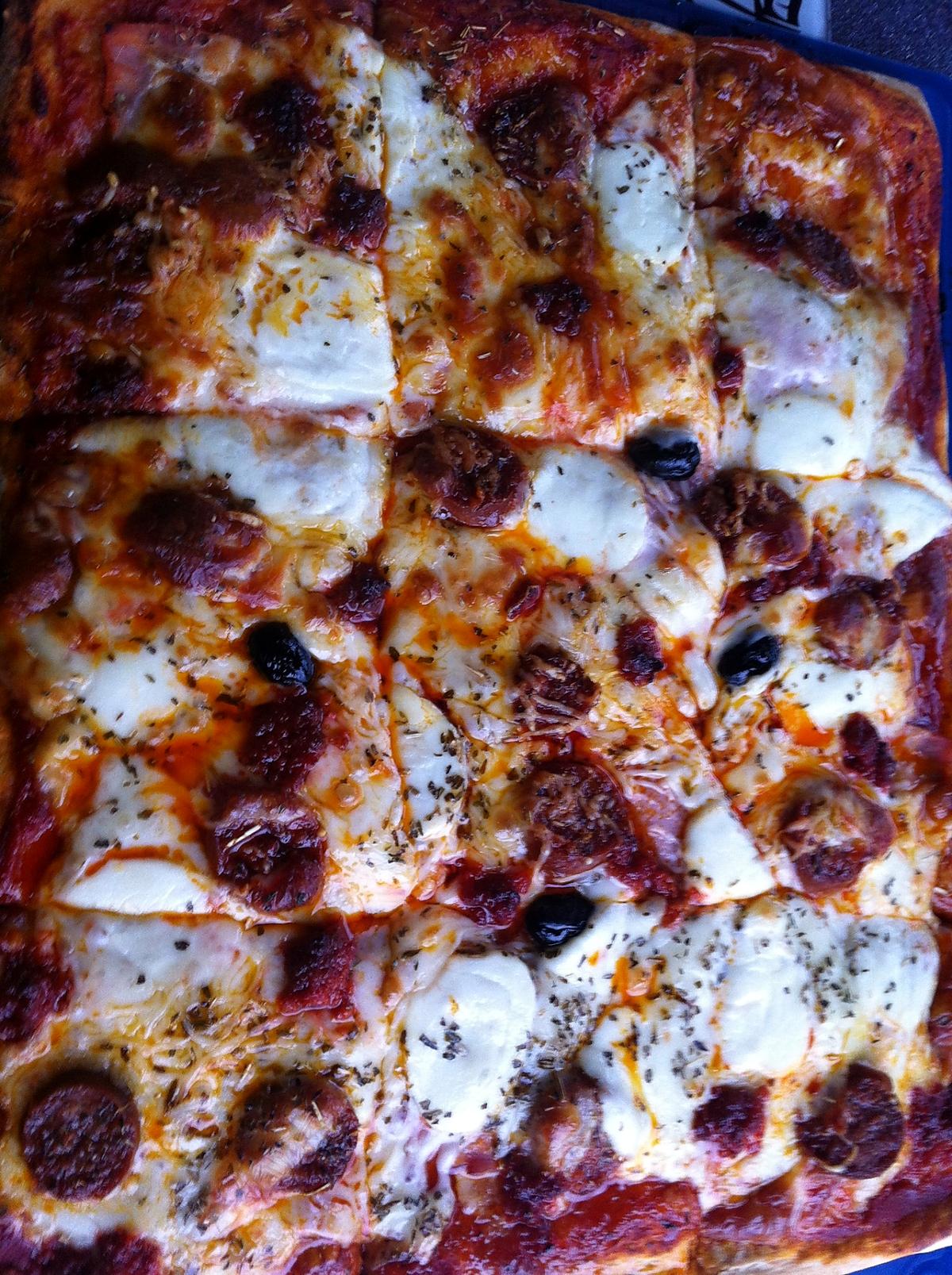 recette Pizza mozzarella & soubressade