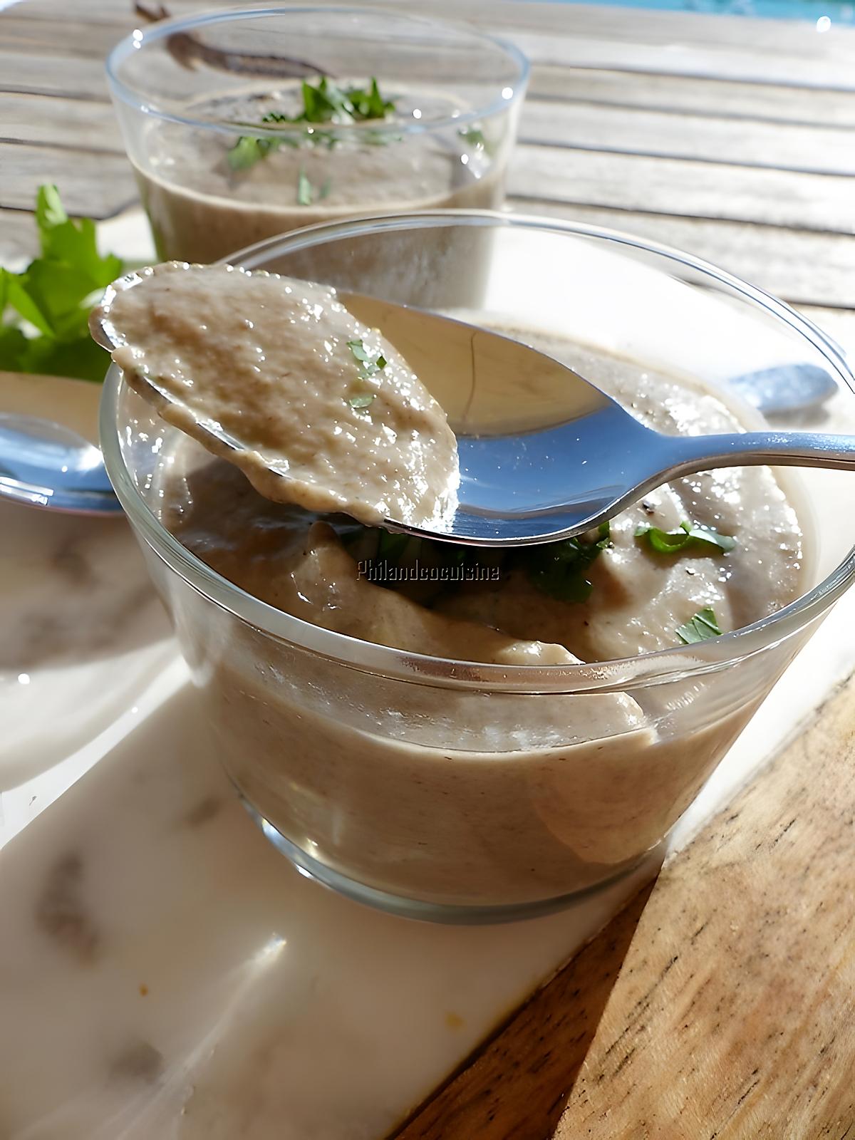 recette Soupe froide aux champignons et au yaourt grec
