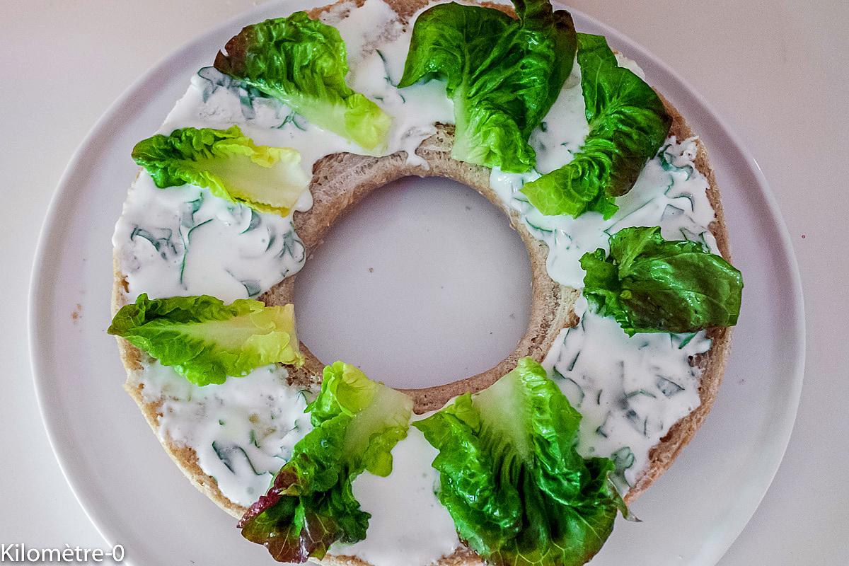 recette Couronne de pain aux légumes d'été