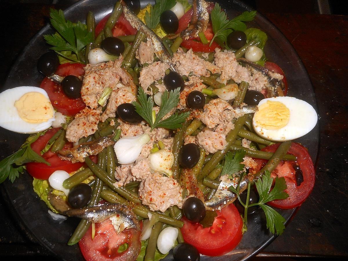 recette Salade d haricots vert à la niçoise