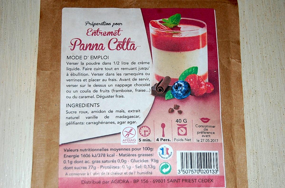 recette Panna Cotta express