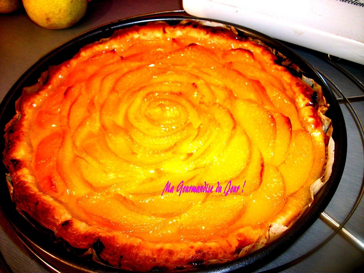 recette TARTE FEUILLETÉE ABRICOTS AU SIROP LÉGER