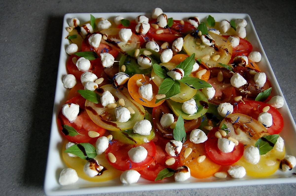 recette Assiette de tomates colorées du blog cccuisine.over-blog.com