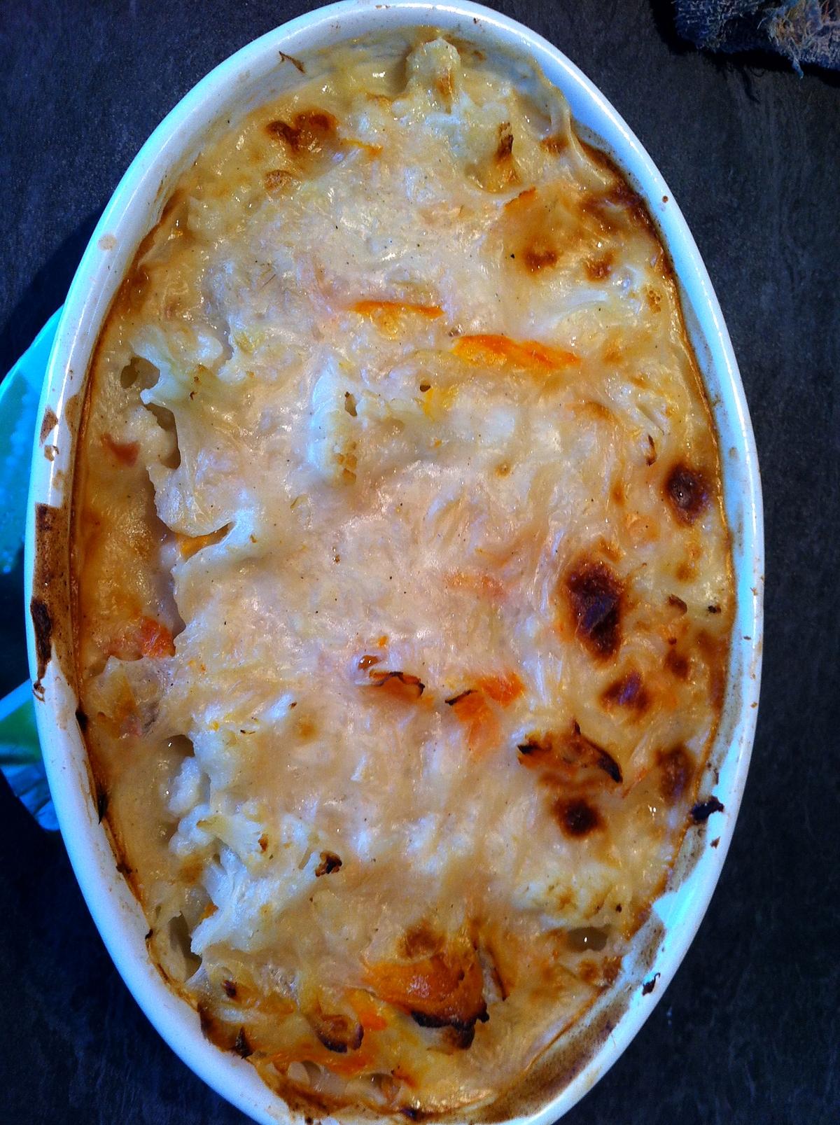 recette Gratin de chou-fleur au haddock