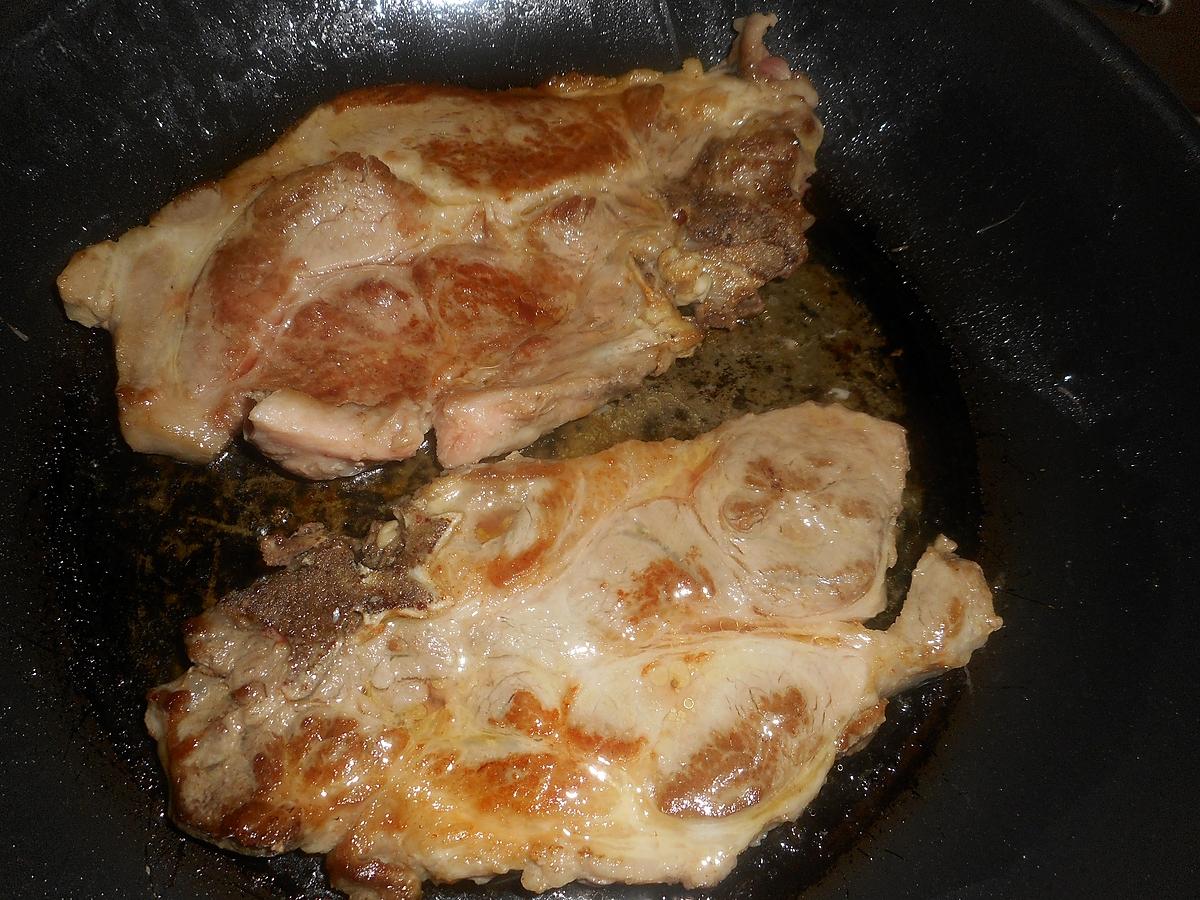recette Cotes de porc sauce aigre douce aux poivrons