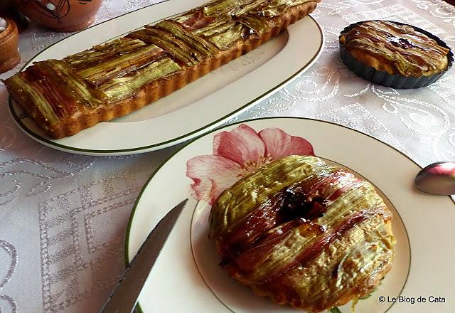 recette Gâteau à la ricotta et à la rhubarbe