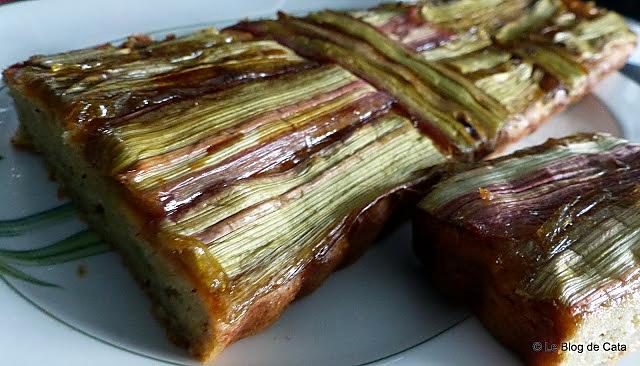 recette Gâteau à la ricotta et à la rhubarbe