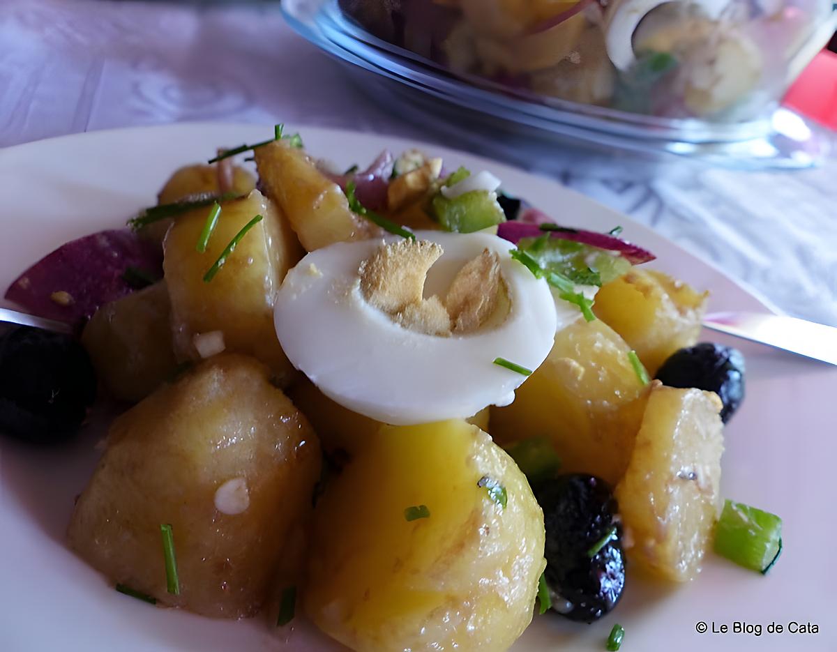 recette Salade de pommes de terre rattes