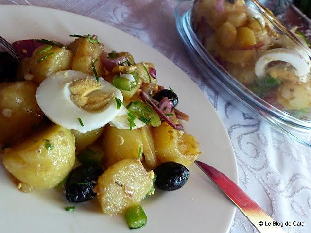 recette Salade de pommes de terre rattes