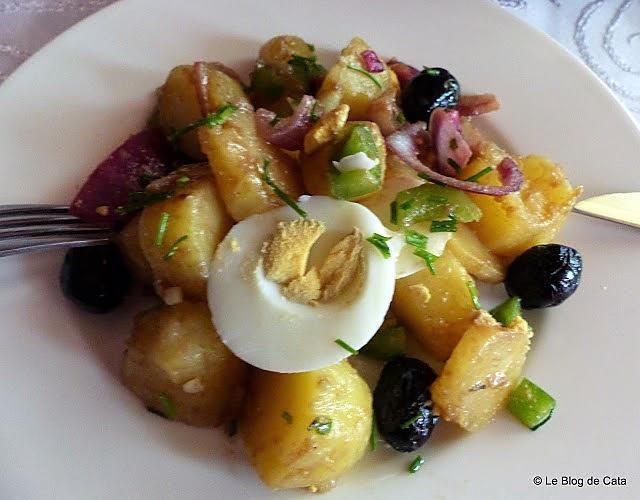 recette Salade de pommes de terre rattes
