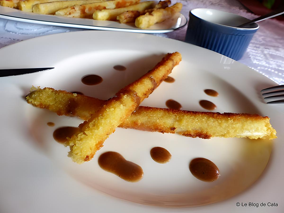 recette Asperges panées à la moutarde