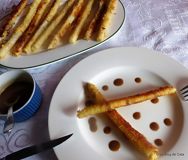 recette Asperges panées à la moutarde