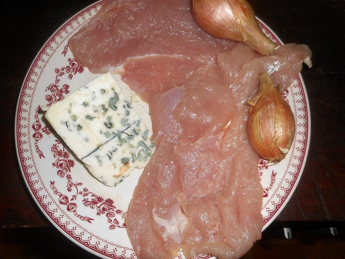 recette Escalope de dinde au roquefort