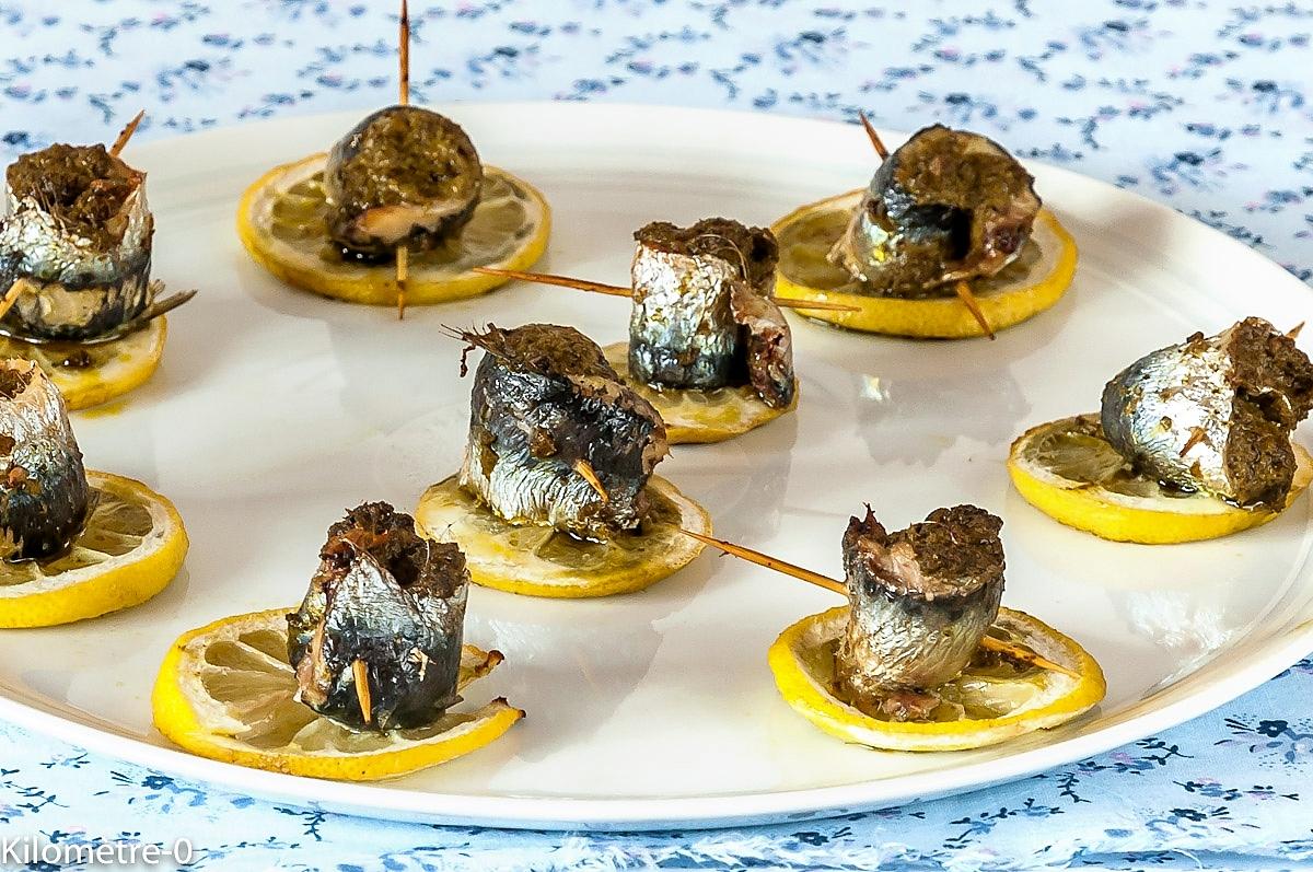 recette Sardines au pesto sur lit de citron