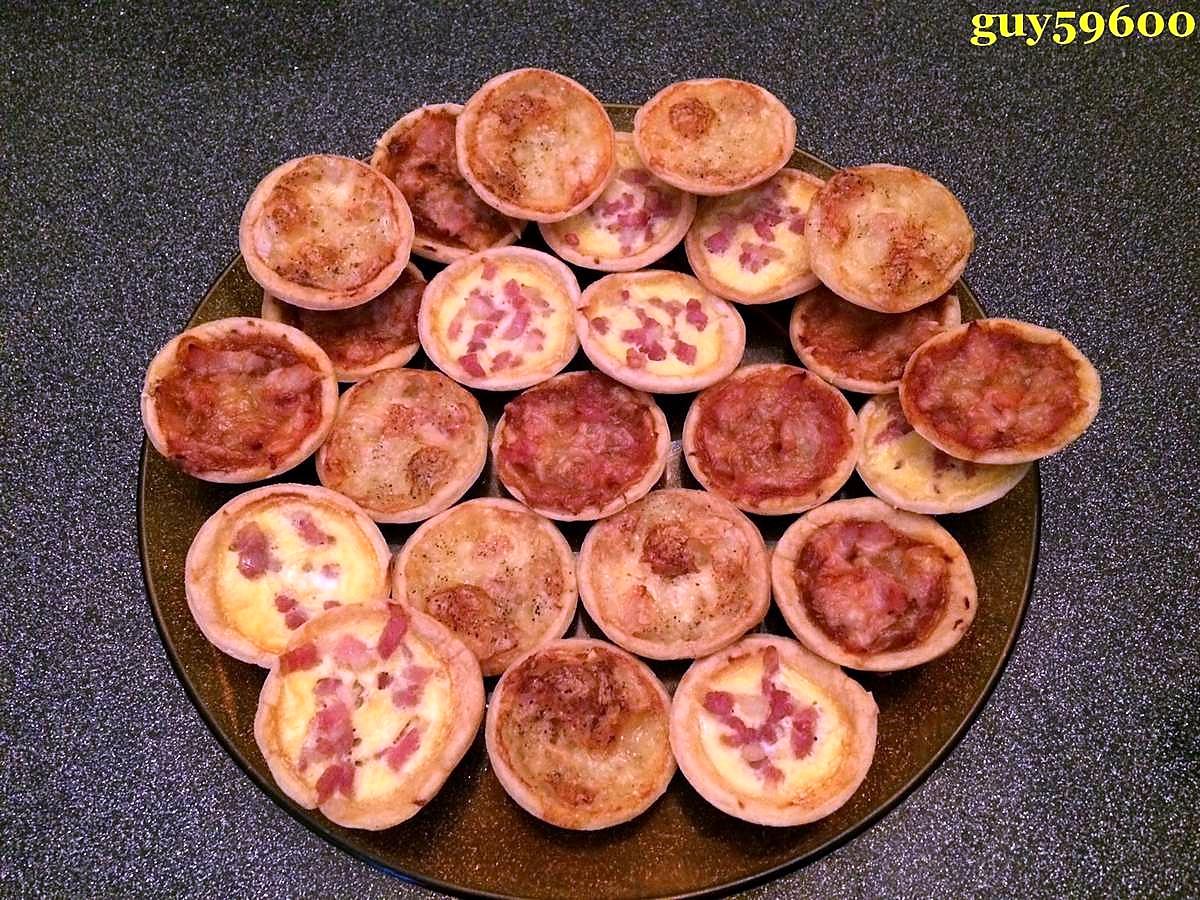 recette mes petites tartelettes pour l'apèritif de Noël