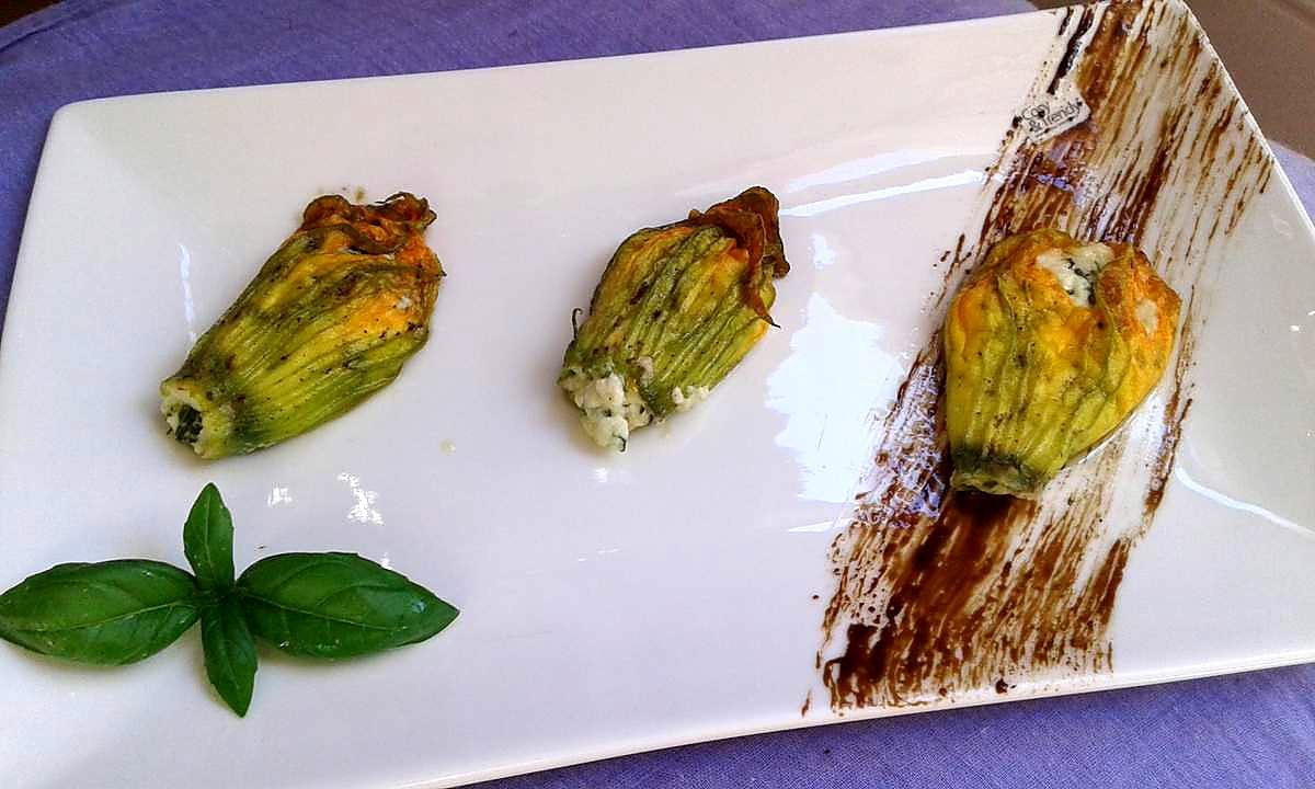 recette Fleurs de courgettes farcies