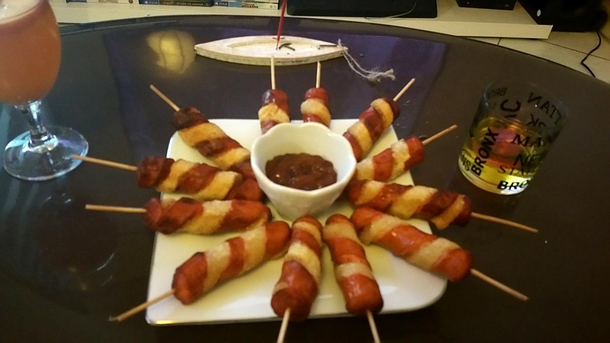 recette brochette hot dog