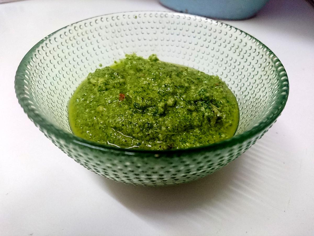 recette Pesto de fanes de radis