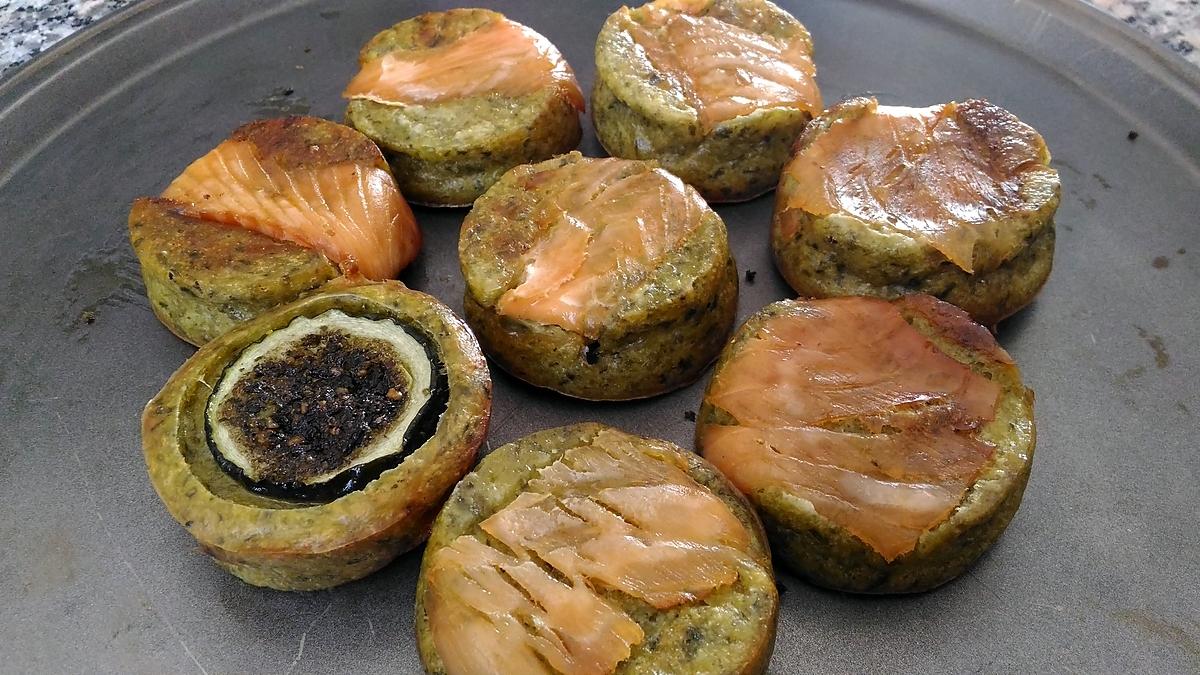 recette Muffin aux feuilles de betterave et saumon fumé