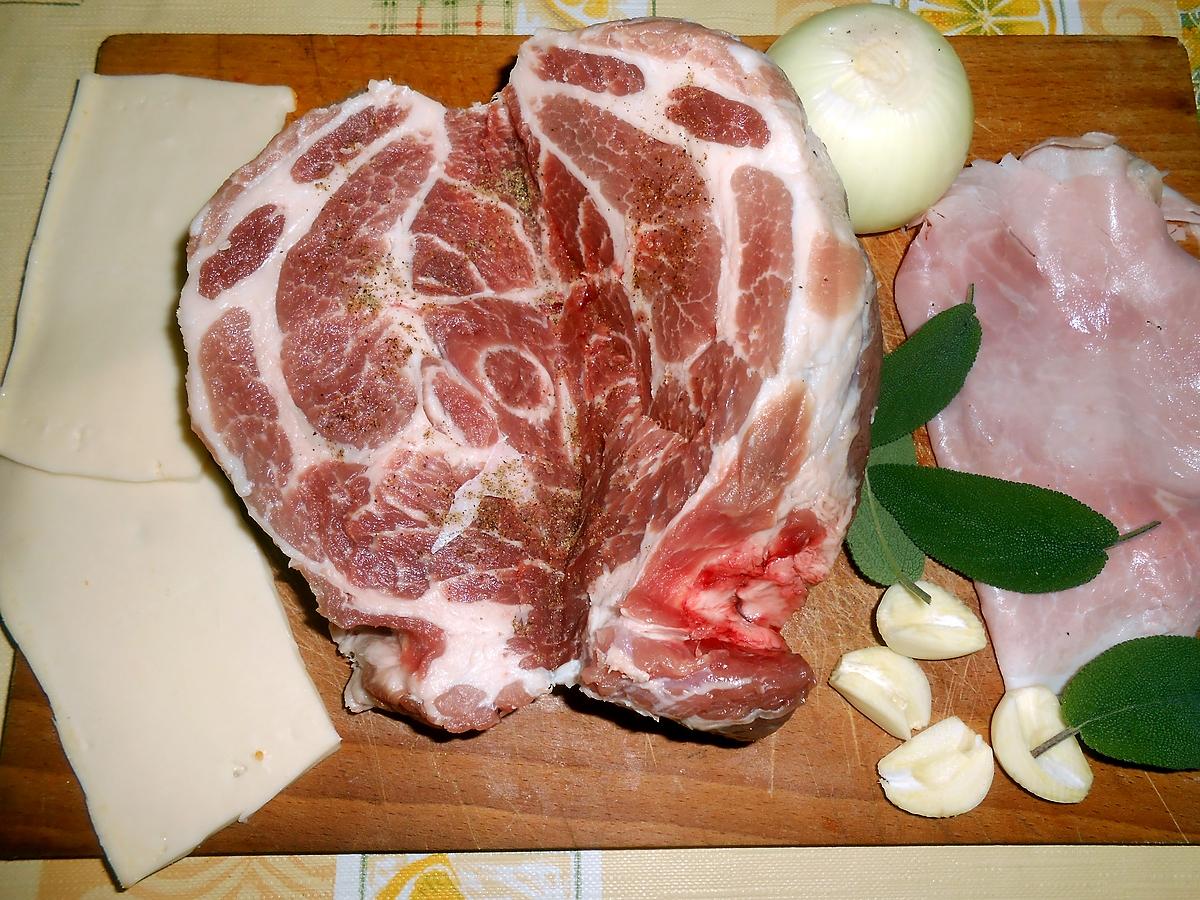 recette ROTI DE PORC FARCI