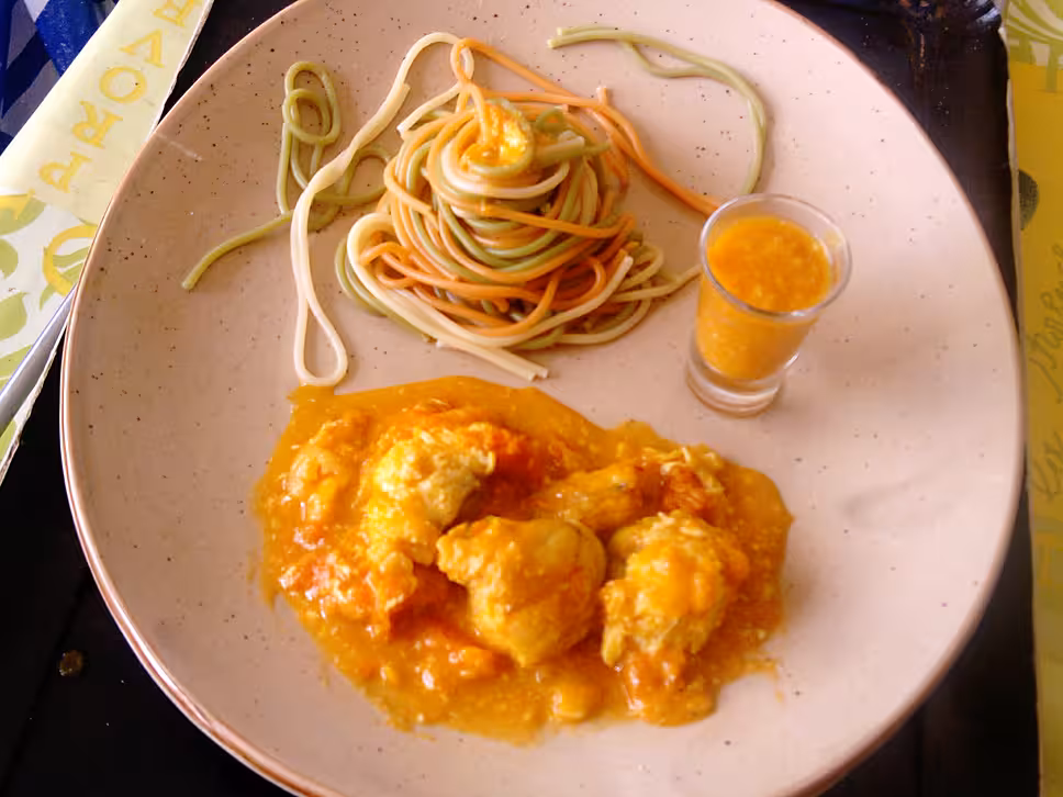 recette lotte a la compotée d abricots safranés trouvée sur 750gr