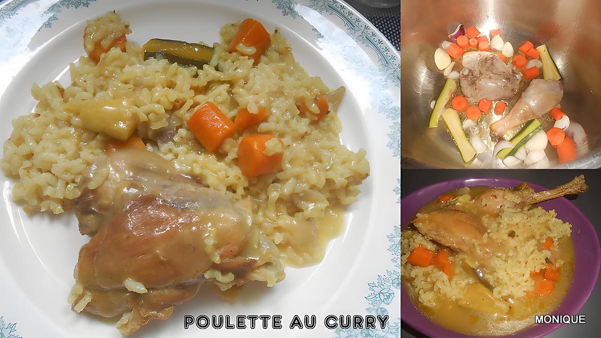 recette POULETTE AU CURRY