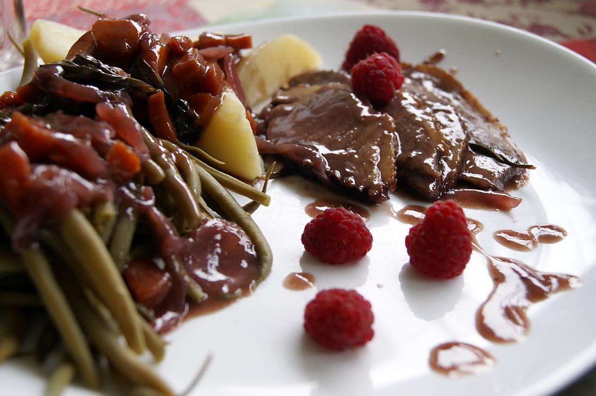 recette Magrets d'oie (ou de canard) aux framboises