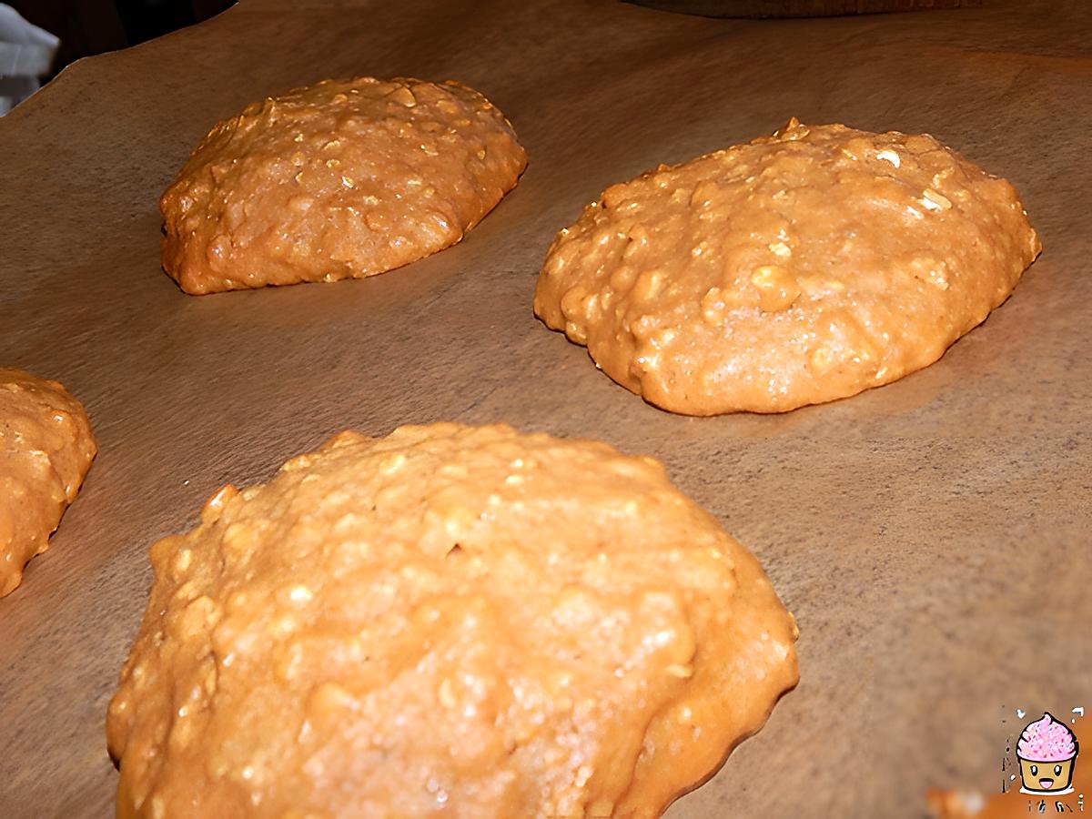 recette COOKIES À LA POMME ET AUX FLOCONS D'AVOINE.