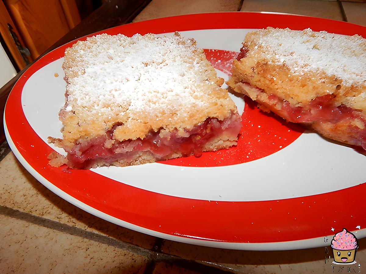 recette CARRÉS AUX FRAISES.