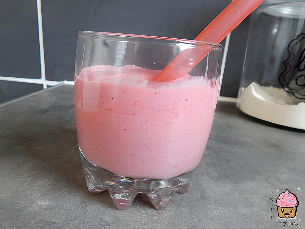 recette SMOOTHIE MANGUE/FRAMBOISE/NOIX DE COCO.