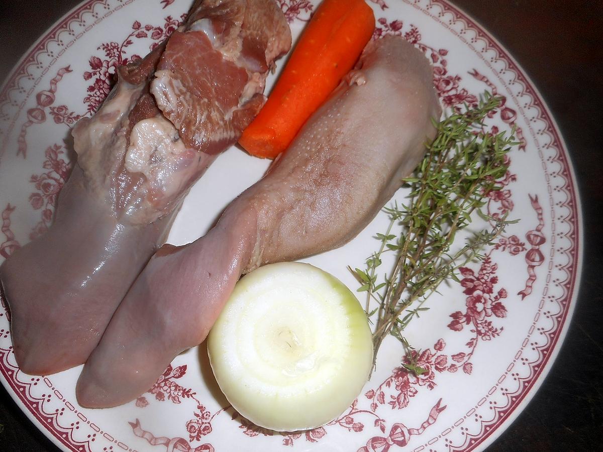 recette Langue de porc en gelée au madére