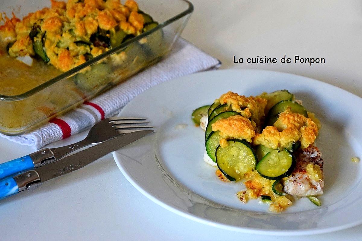 recette Crumble de cabillaud et de courgettes