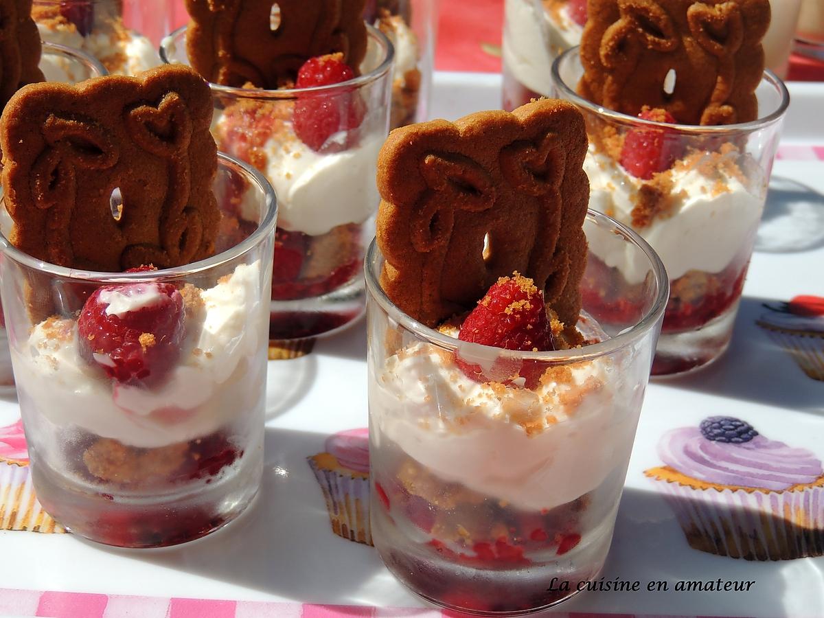 recette Verrines framboises mascarpone