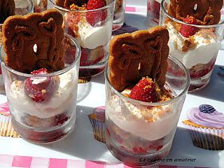 recette Verrines framboises mascarpone