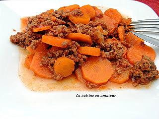 recette Carottes à la bolognaise au Cookéo