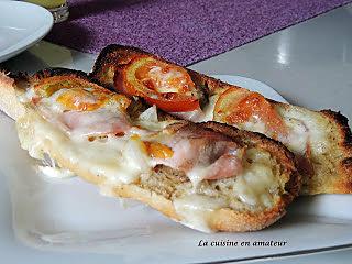 recette Tartine au Beaufort et tomates