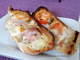 recette Tartine au Beaufort et tomates