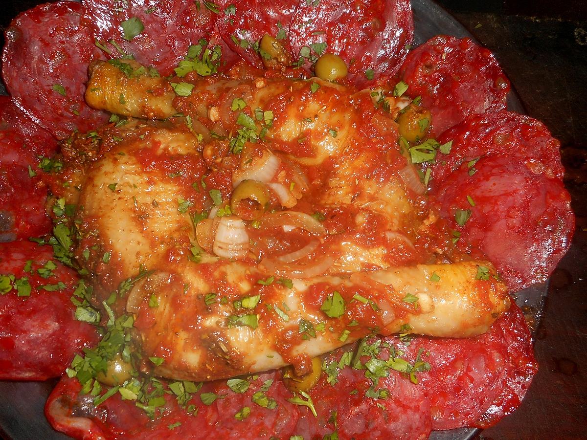 recette Cuisses de poulet au chorizo