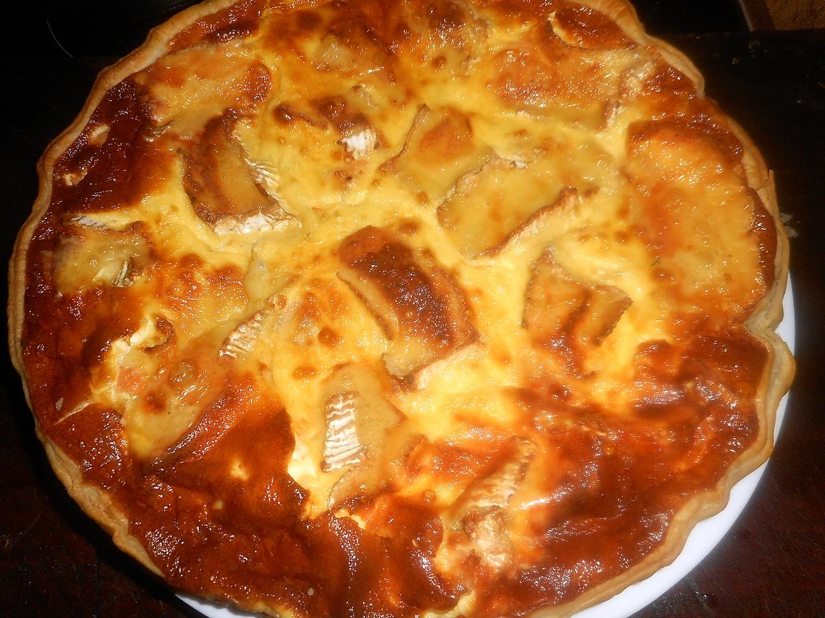 recette Quiche saumon,épinard, camenbert