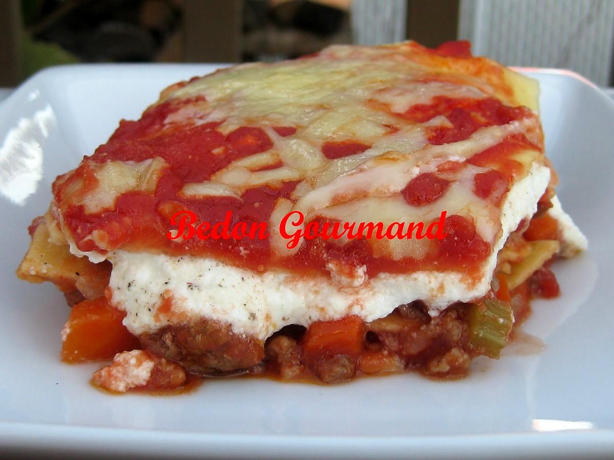 recette Lasagne tout-en-un dans une poêle