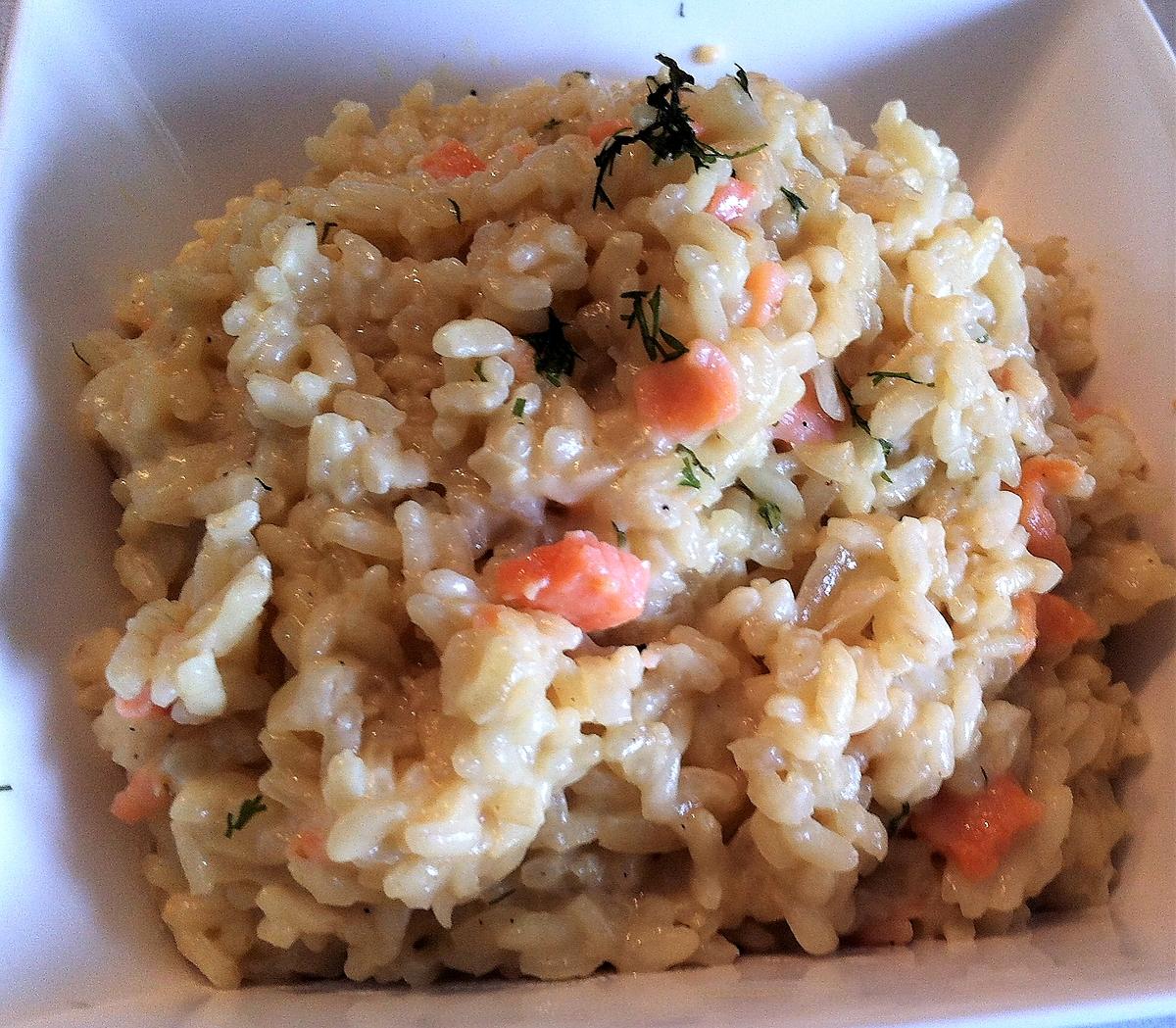 recette Risotto au saumon fumé