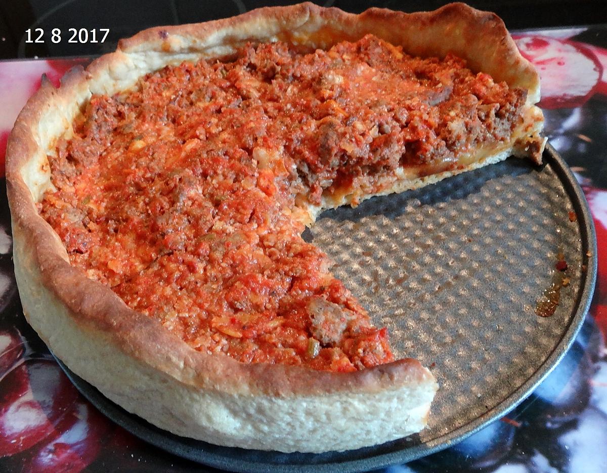 recette Pizza comme à Chicago