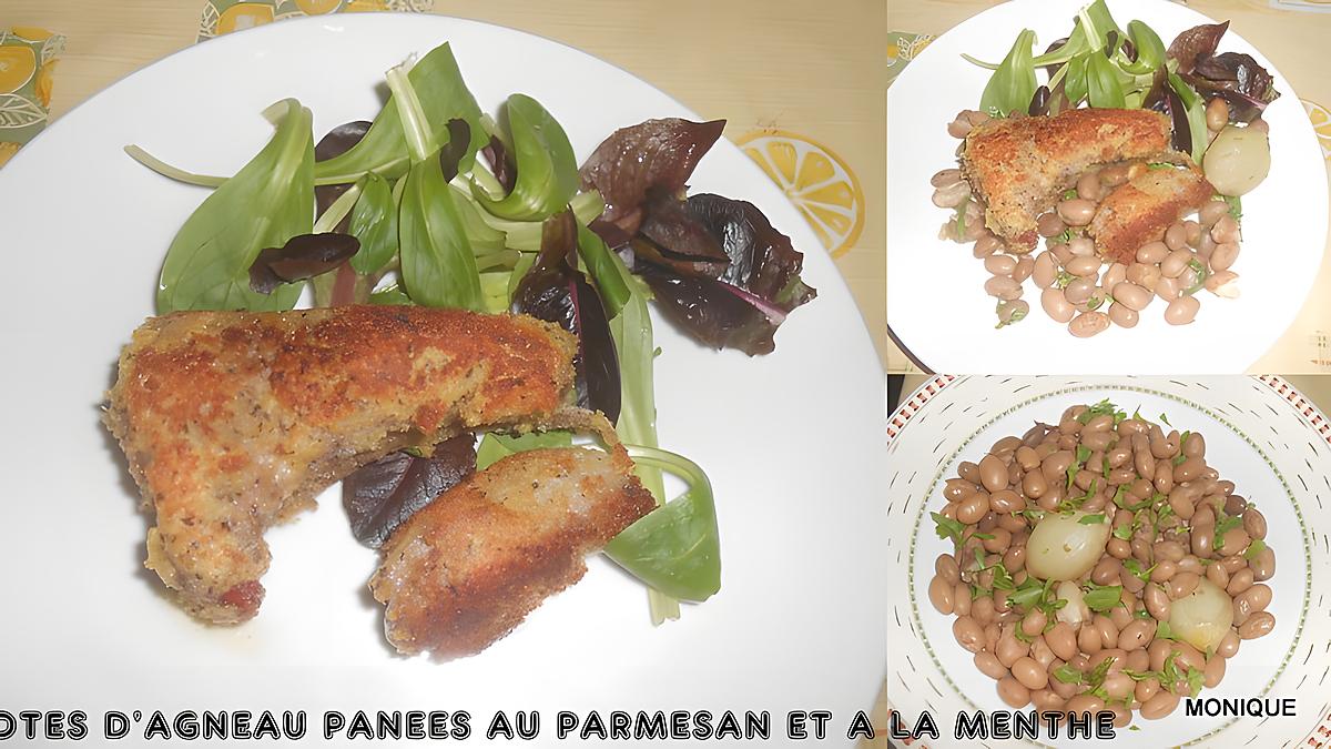 recette COTES D'AGNEAU PANEES AU PARMESAN